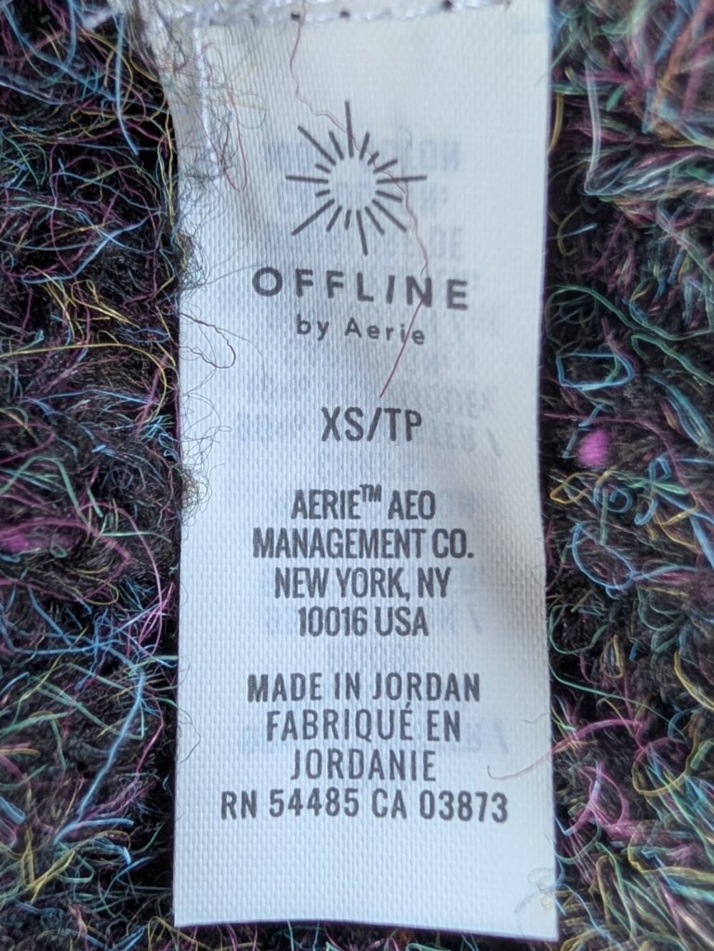 Offline by Aerie speckled knit sweater hoodie size xs VGUC - Picture 11 of 13